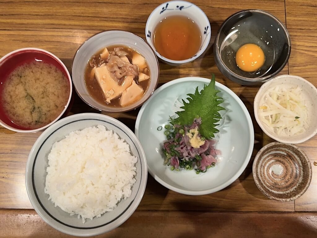 金ふじ:鯵たたき定食