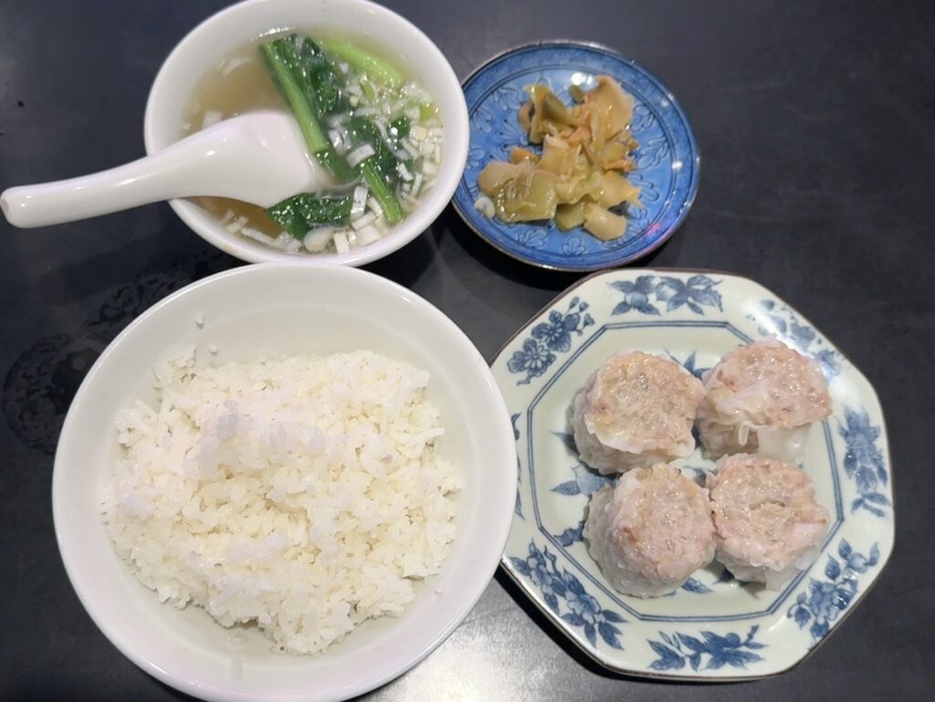亜細亜:シュウマイ定食1