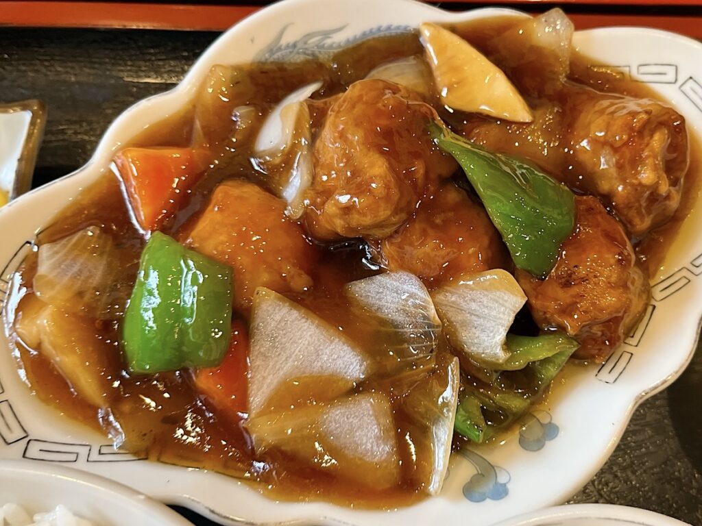 平和軒:酢豚定食2