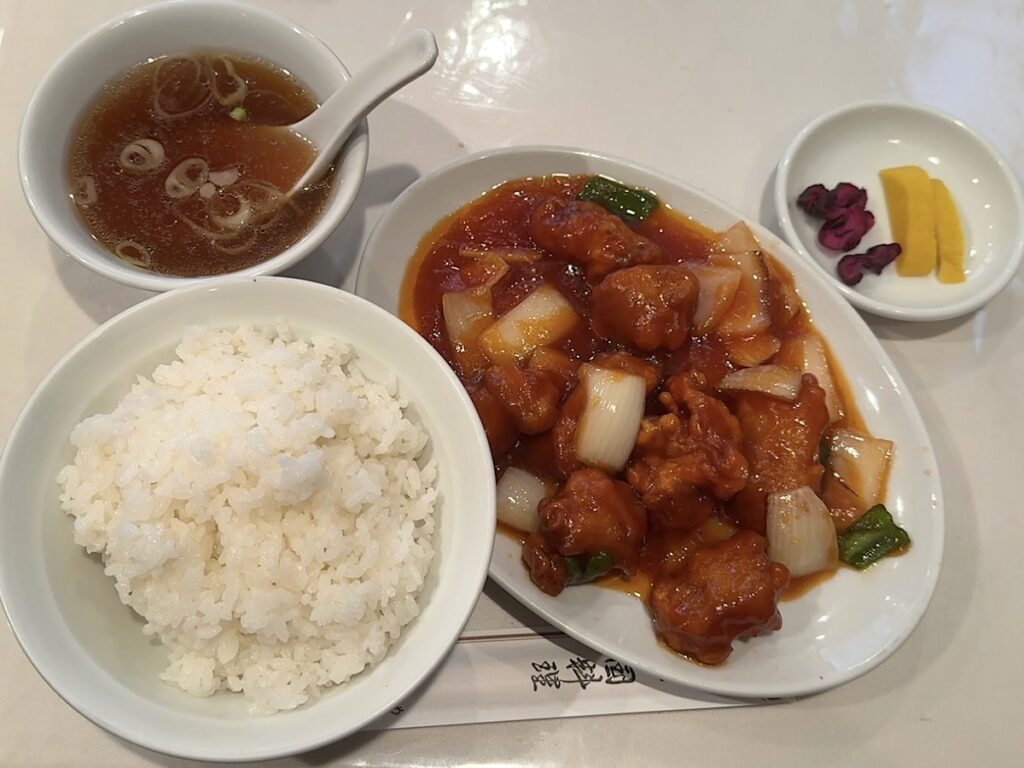 梅林:酢豚定食1