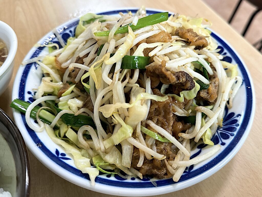 やまだ:レバニラ炒め定食2