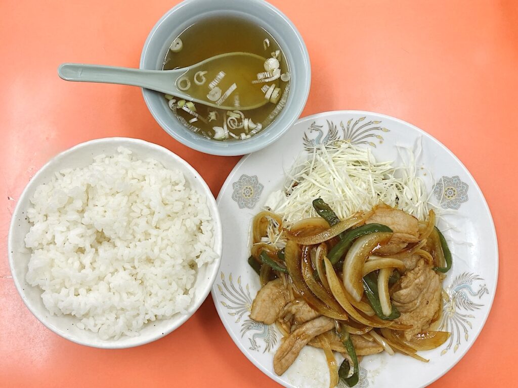 宝来飯店：生姜焼き定食