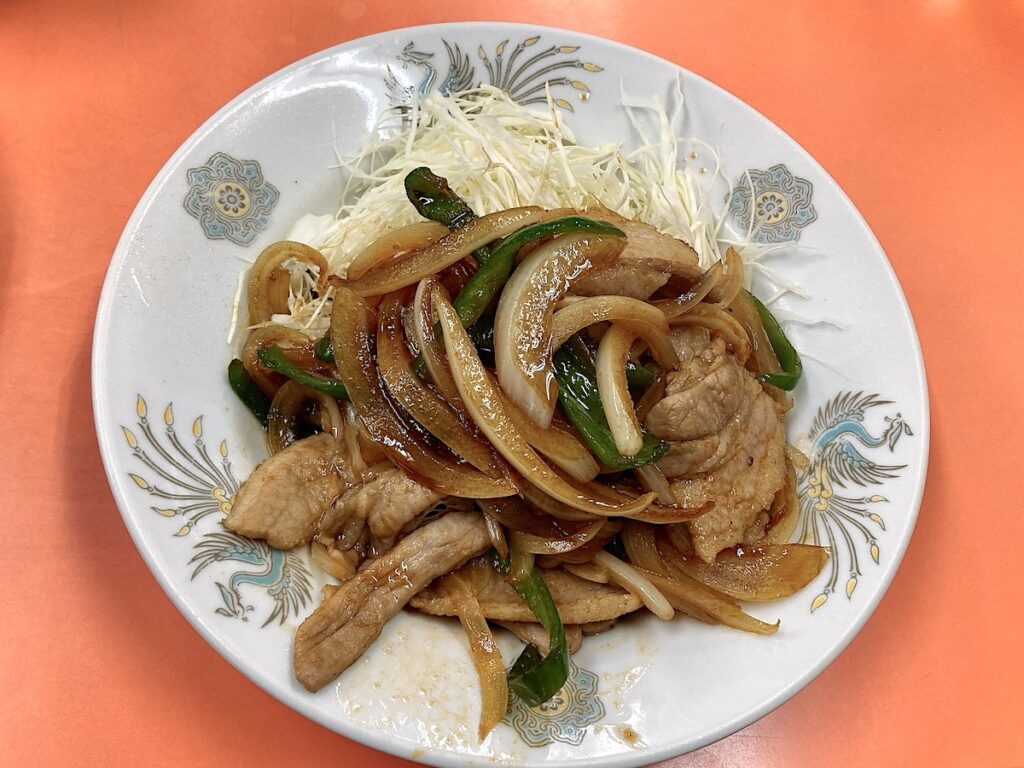 宝来飯店：生姜焼き定食2
