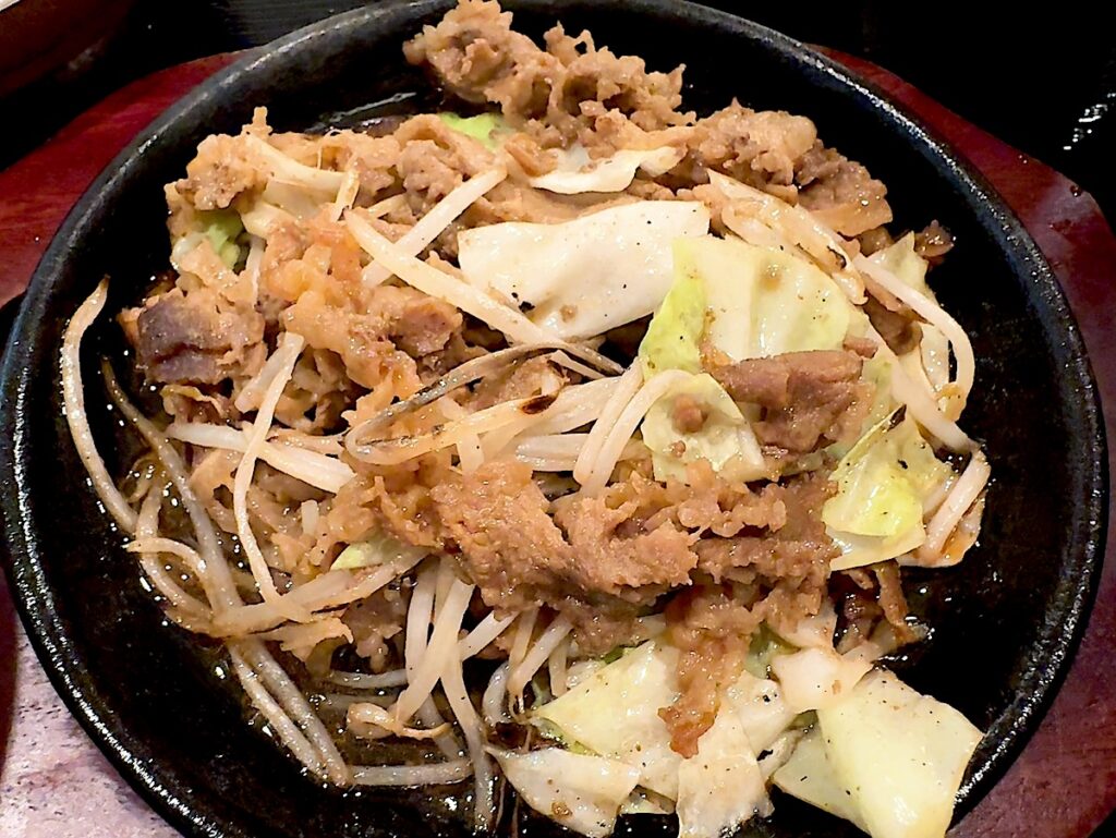 うっちゃり食堂:鉄板焼肉、生姜焼き