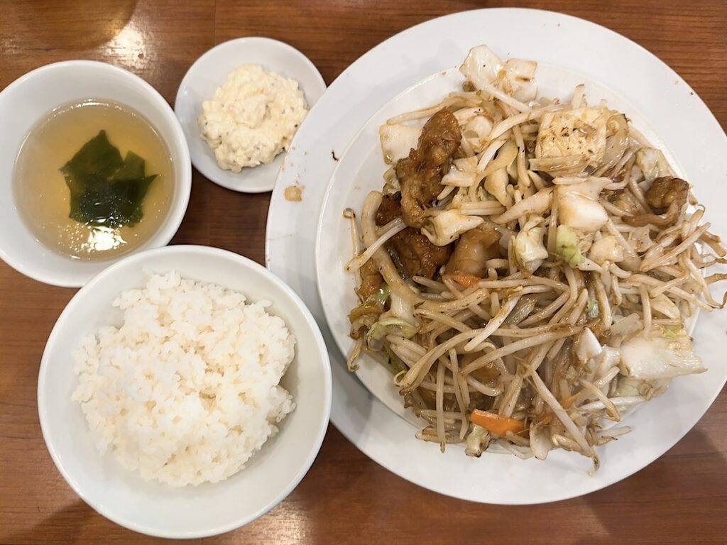 ベジ郎：肉野菜炒め（ポン酢）