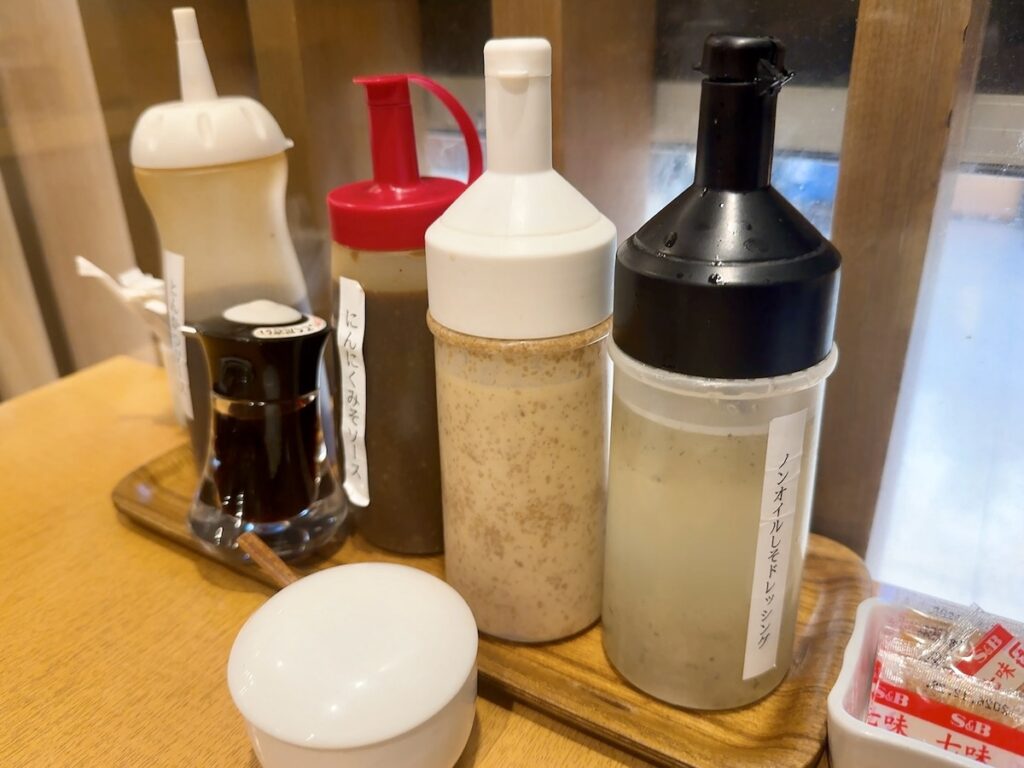とんかつ大吉：調味料