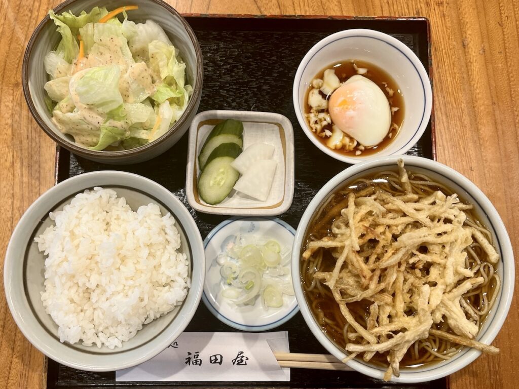 福田屋：そば定食