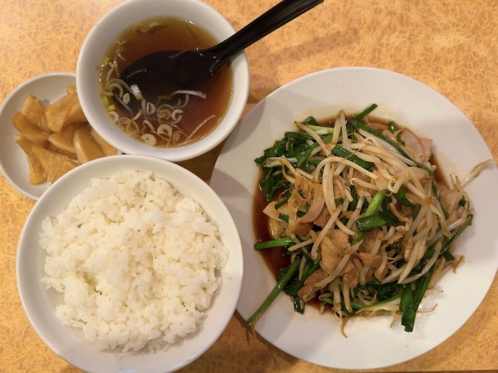 一番飯店:肉ニラ定食