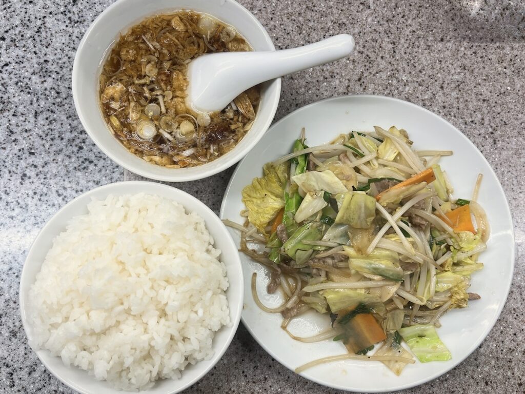 喜楽：野菜炒め定食