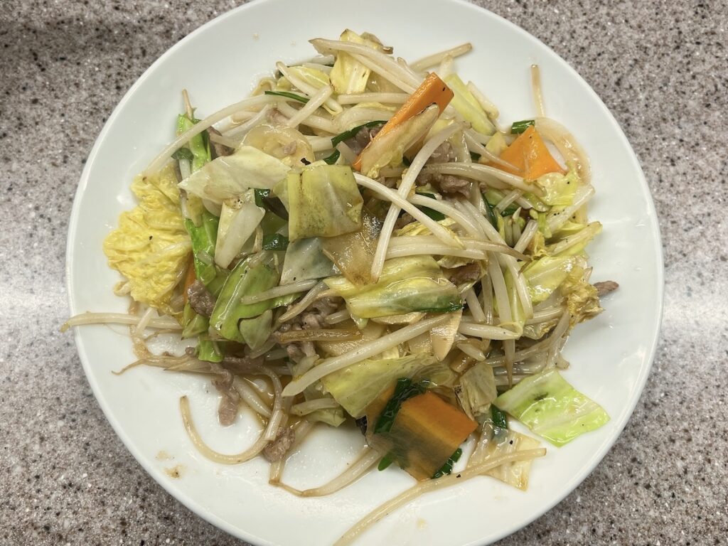 喜楽：野菜炒め定食2