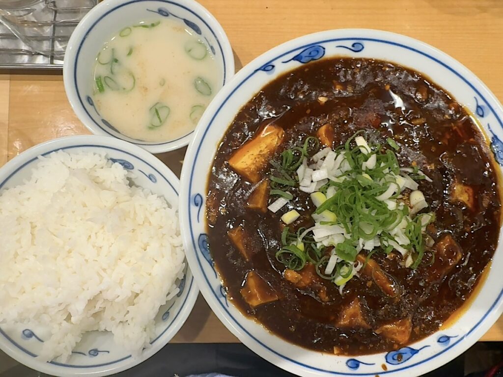 渋三：赤麻婆豆腐定食