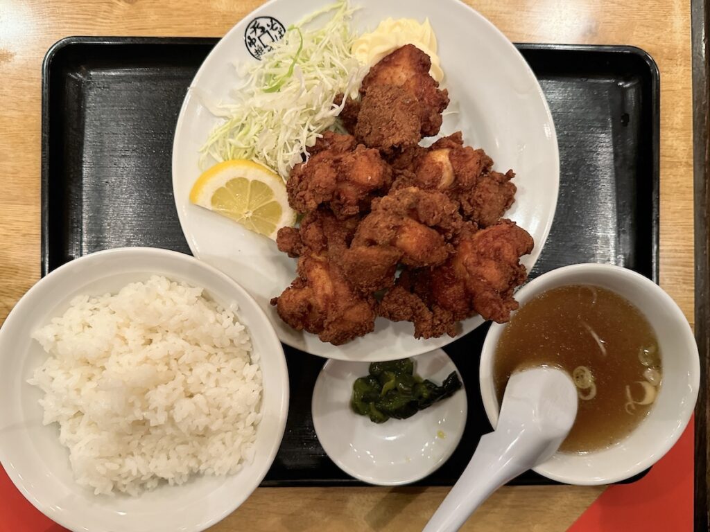 天宝：唐揚げ定食