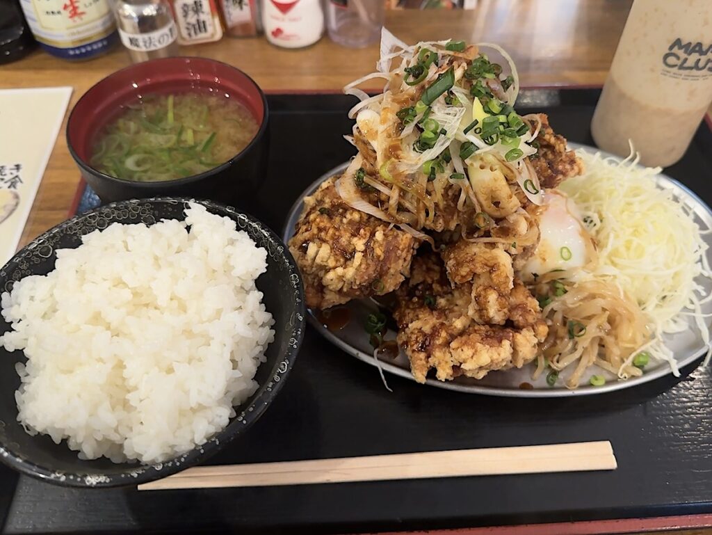 鶴亀八番:よだれ唐揚げ定食