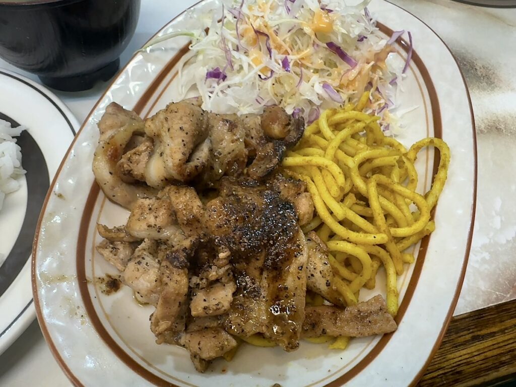 洋庖丁高田馬場店:ポーク辛子炒め定食2