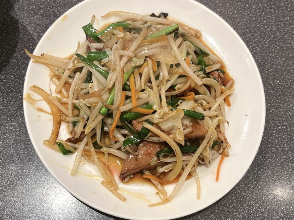 十八番：ニラレバ炒め定食2