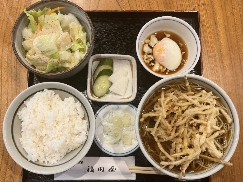 福田屋:そば定食
