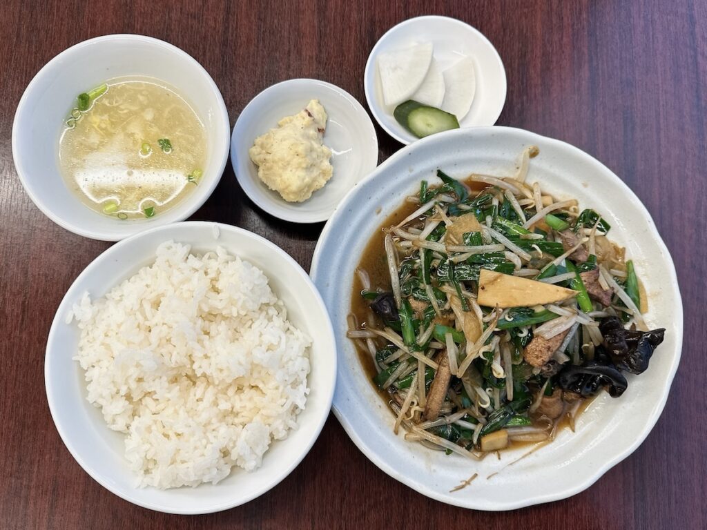 大興：レバニラ炒め定食1
