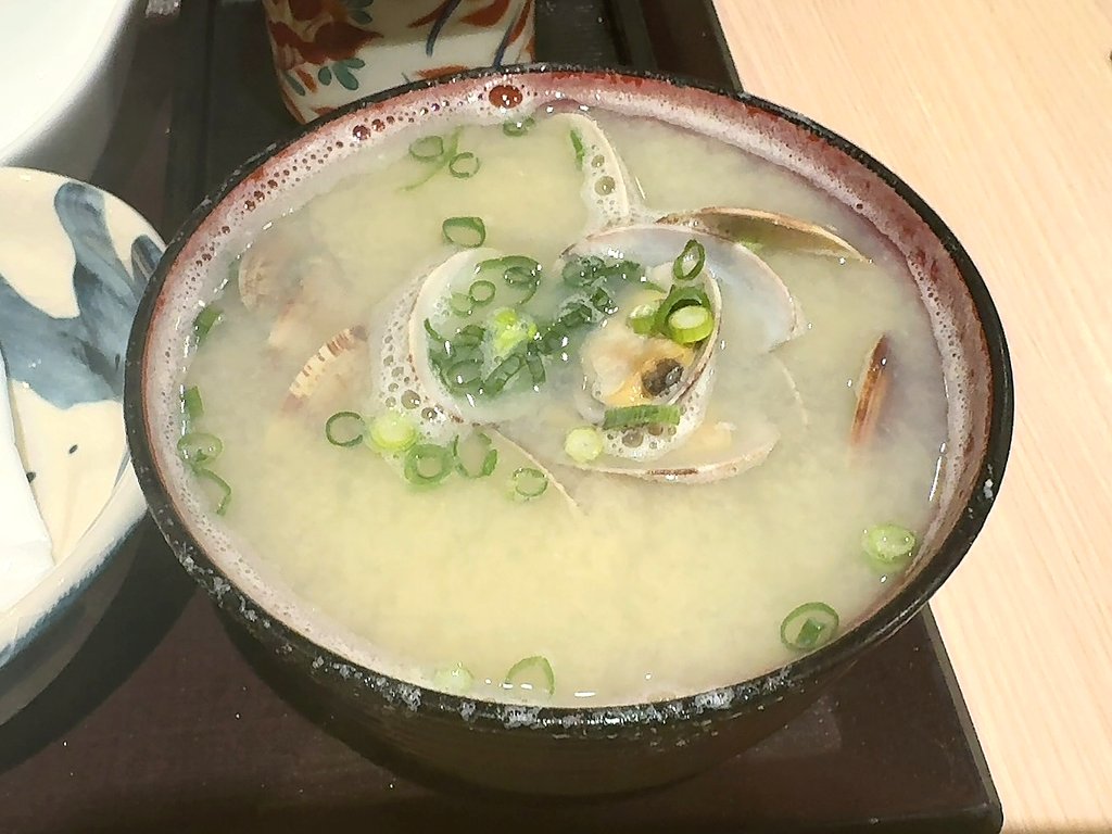 日の出　博多デイトス：貝汁定食3