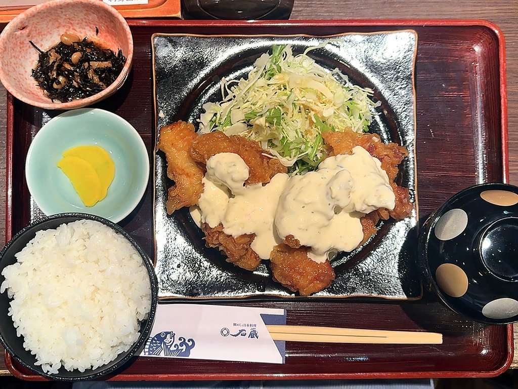石蔵：チキン南蛮定食1.5倍