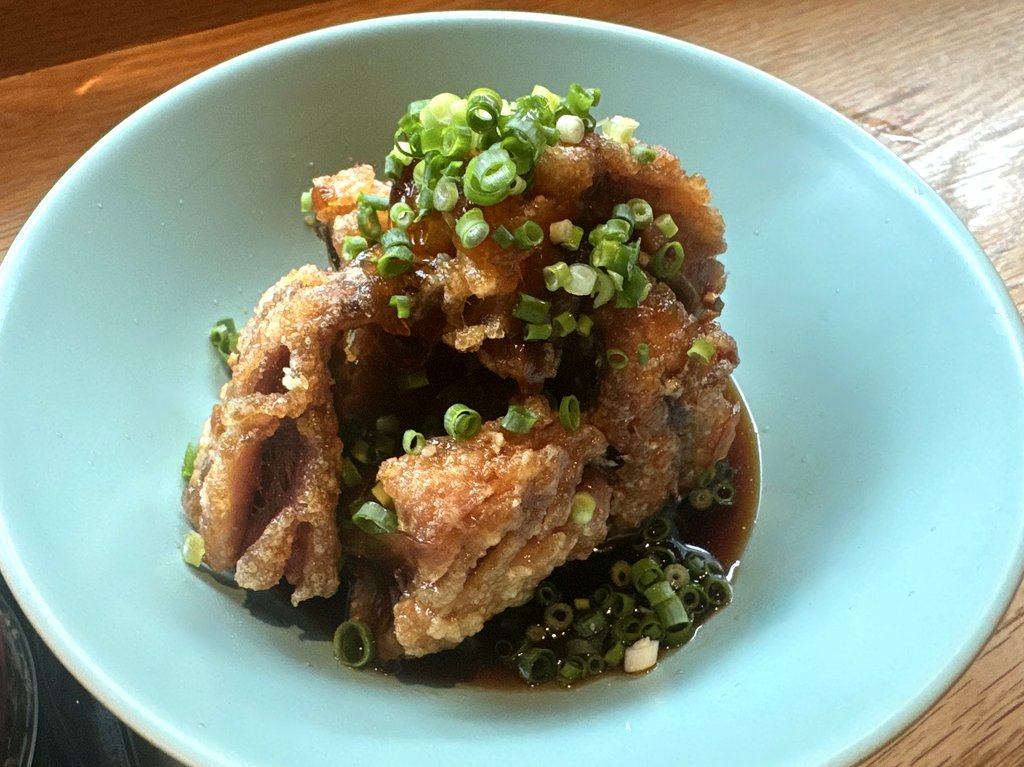 梅山鉄平食堂：サバの竜田揚げ